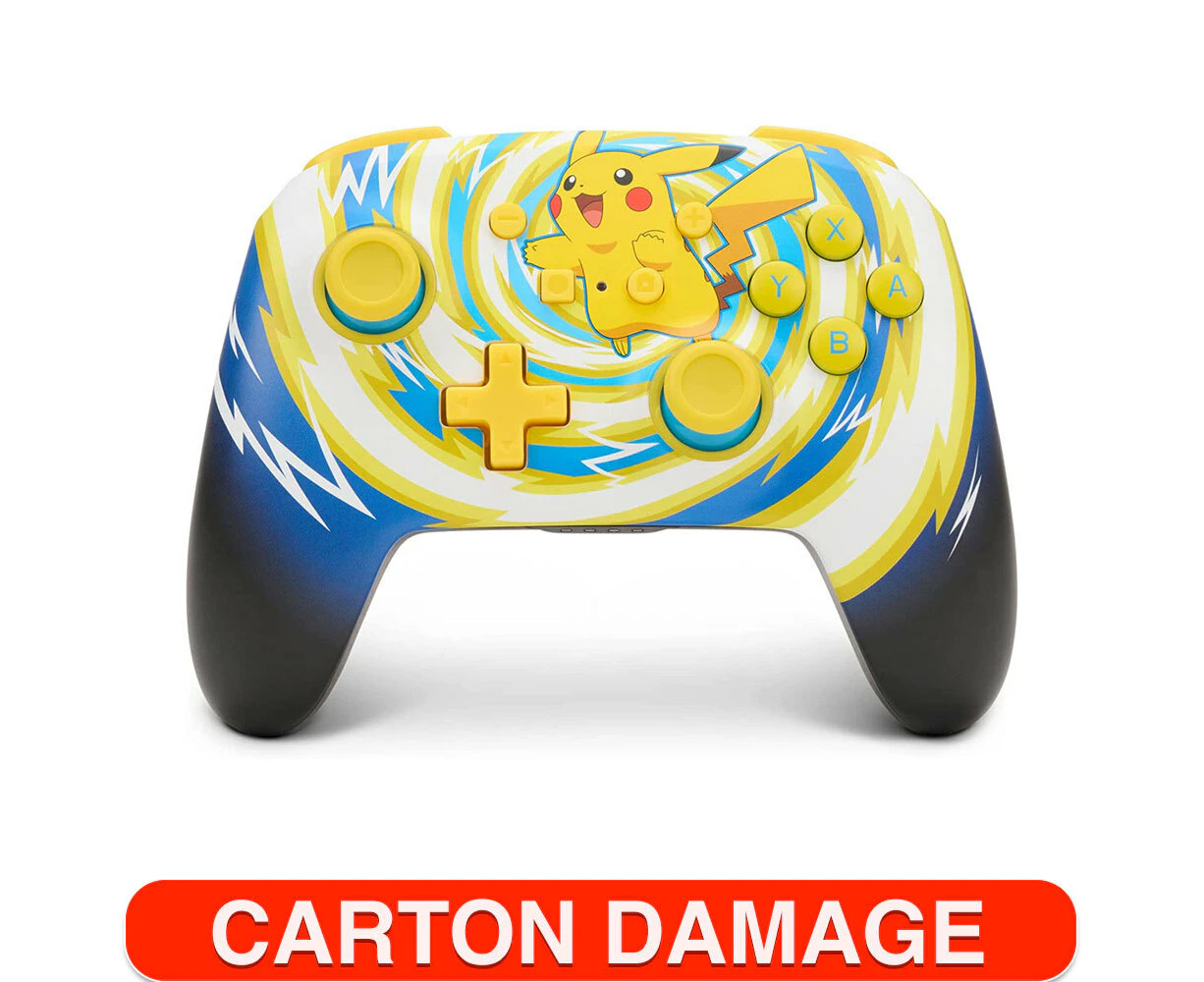 PowerA Wireless Controller Enhanced Pikachu Vortex For Nintendo Switch Pokemon - Refurbished Grade A