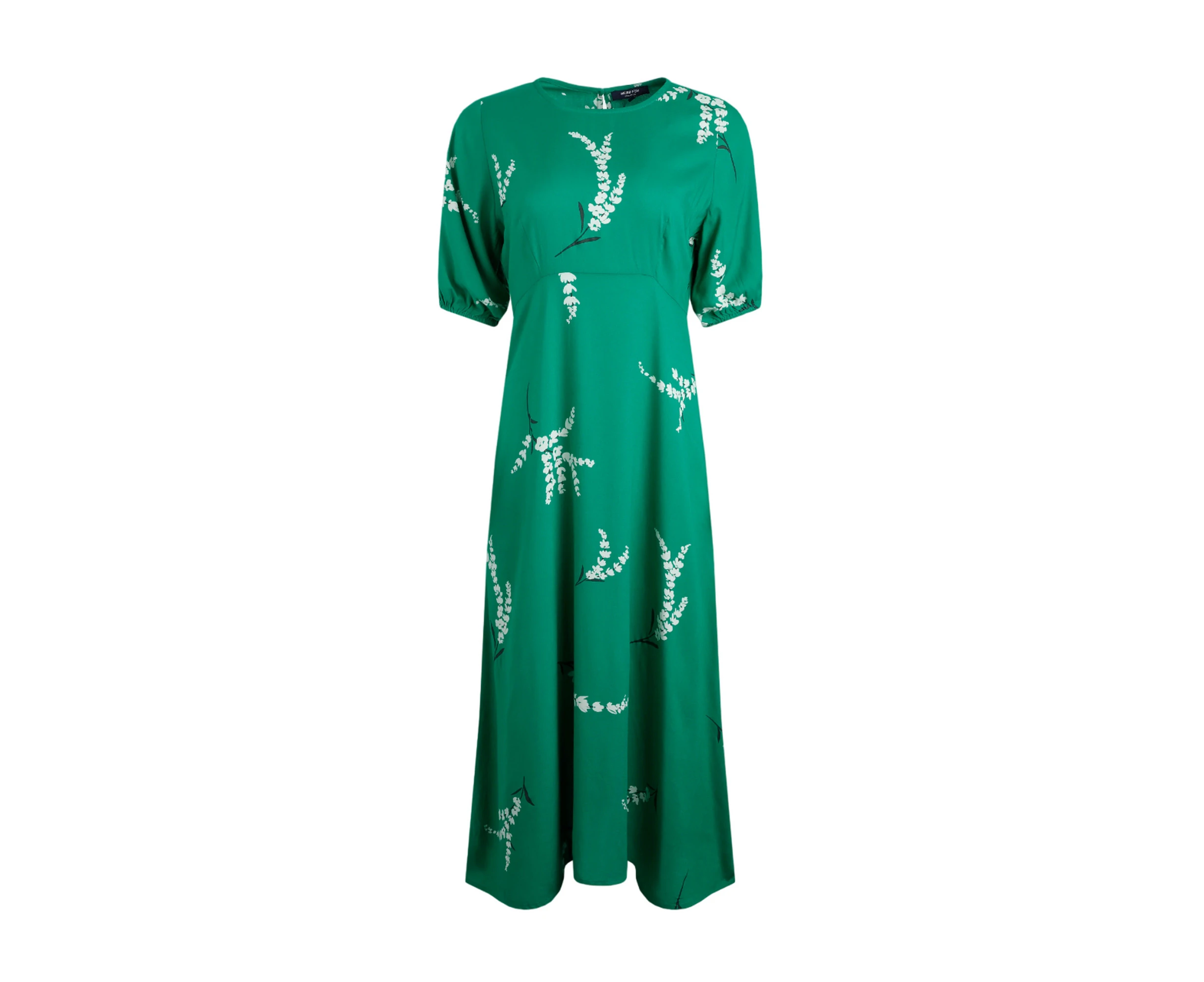 Weird Fish Womens Everly Printed Eco Viscose Dress (Evergreen) - WF263