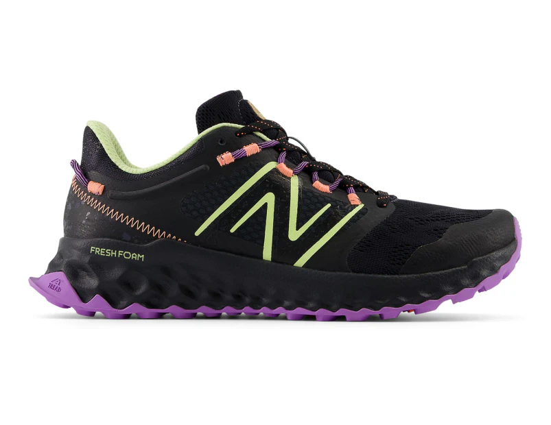 New Balance Women's Fresh Foam Garoé Wide Fit Trail Running Shoes - Black/Phantom/Limelight