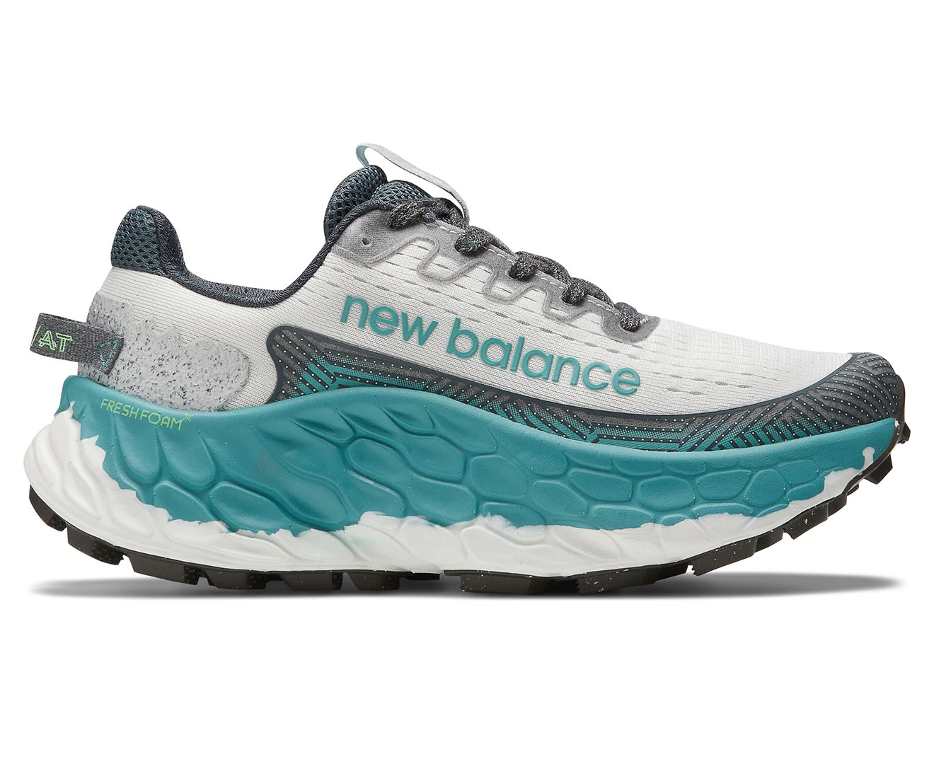 New Balance Women's Fresh Foam More v3 Wide Fit Trail Running Shoes - Reflection/Faded Teal