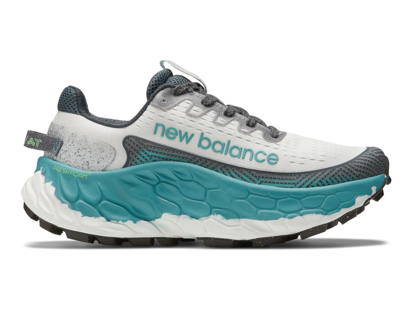 New Balance Women's Fresh Foam More v3 Wide Fit Trail Running Shoes - Reflection/Faded Teal