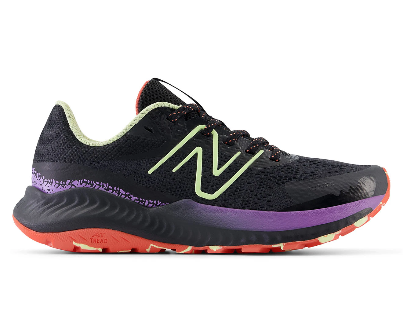 New Balance Women's DynaSoft Nitrel v5 Wide Fit Trail Running Shoes - Black/Phantom/Purple Fade