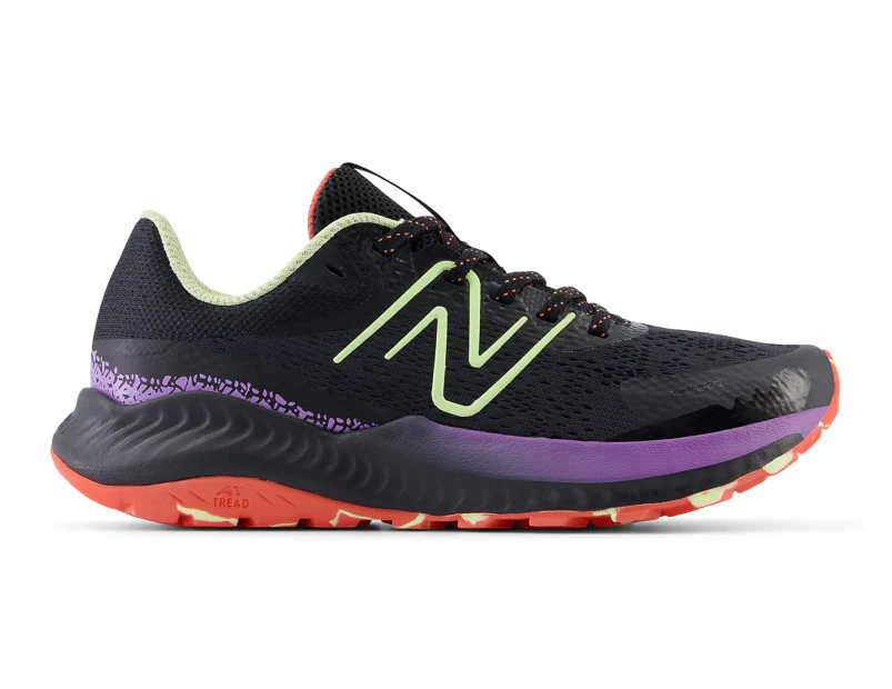 New Balance Women's DynaSoft Nitrel v5 Wide Fit Trail Running Shoes - Black/Phantom/Purple Fade