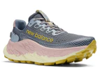 New Balance Women's Fresh Foam More v3 Trail Running Shoes - Arctic Grey/Orb Pink/Tea Tree