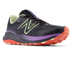 New Balance Women's DynaSoft Nitrel v5 Wide Fit Trail Running Shoes - Black/Phantom/Purple Fade