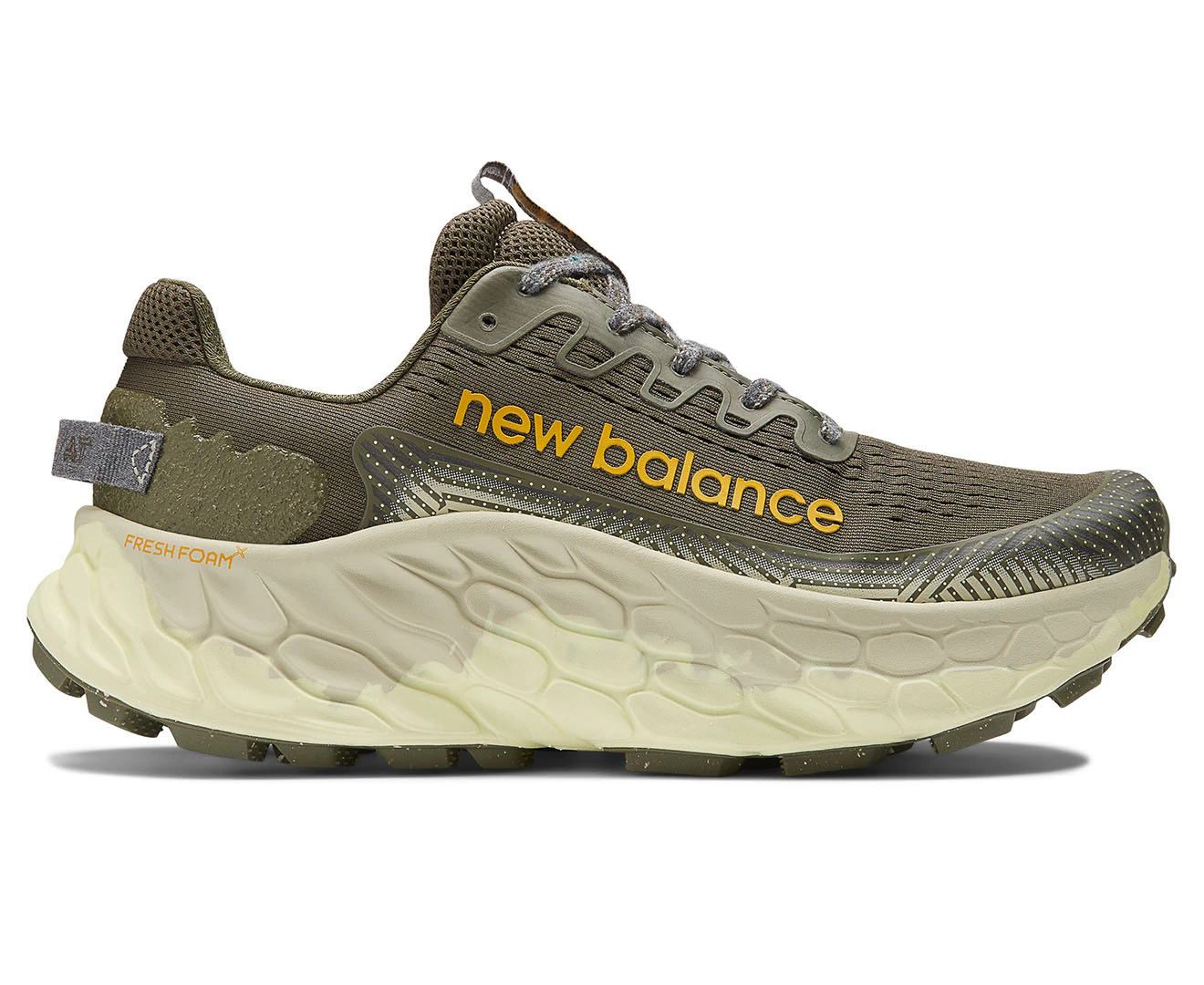 New Balance Men's Fresh Foam X More v3 Trail Running Shoes - Dark Camo/Dark Olivine/Lichen Green