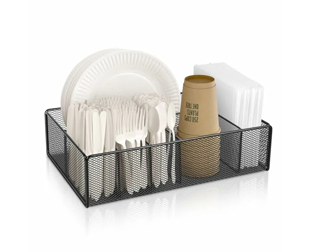 Flatware Utensil Caddy,Utensil Holder Organizer with 6 Compartments