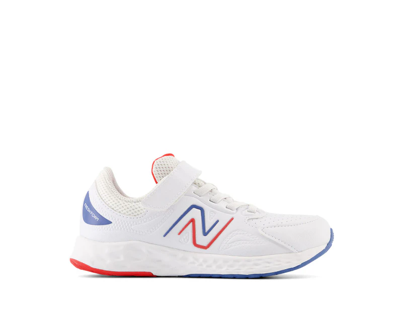 New Balance Kids' Fresh Foam 76T V1 Running Shoes - White/Blue/Red