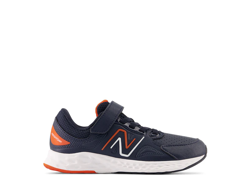 New Balance Kids' Fresh Foam 76T V1 Running Shoes - Navy/Orange