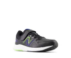 New Balance Kids' Fresh Foam 76T V1 Running Shoes - Black/Lime/Blue