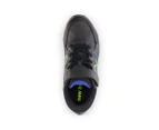 New Balance Kids' Fresh Foam 76T V1 Running Shoes - Black/Lime/Blue