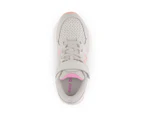 New Balance Girls' Fresh Foam 76T V1 Running Shoes - Brighton Grey/Pink