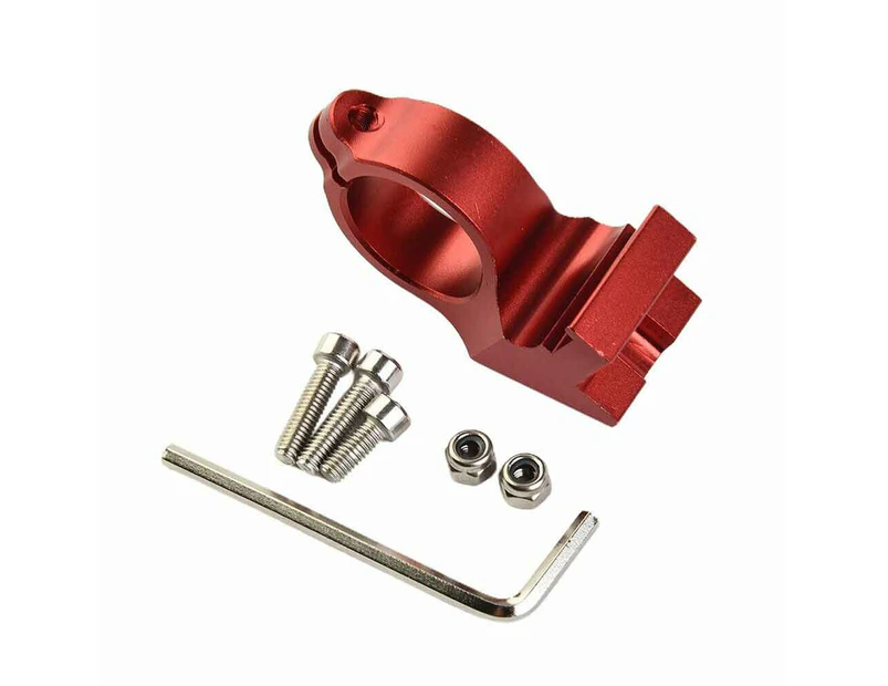 Outdoor Sports Display Seat Aluminum Fixed Bracket For 22mm Dia Handlebars Red