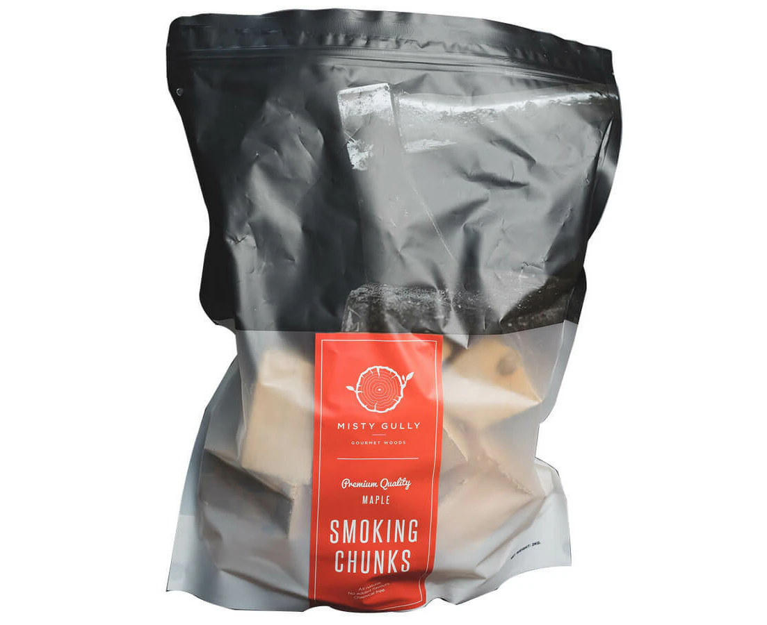 Wood Smoking Chunks 2kg | Misty Gully - Maple