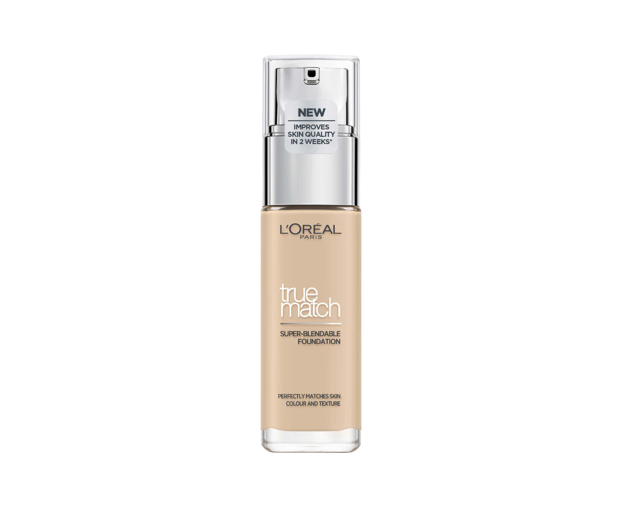 L'Oreal Paris True Match Super Blendable Liquid Foundation 30mL - 1.N Ivory