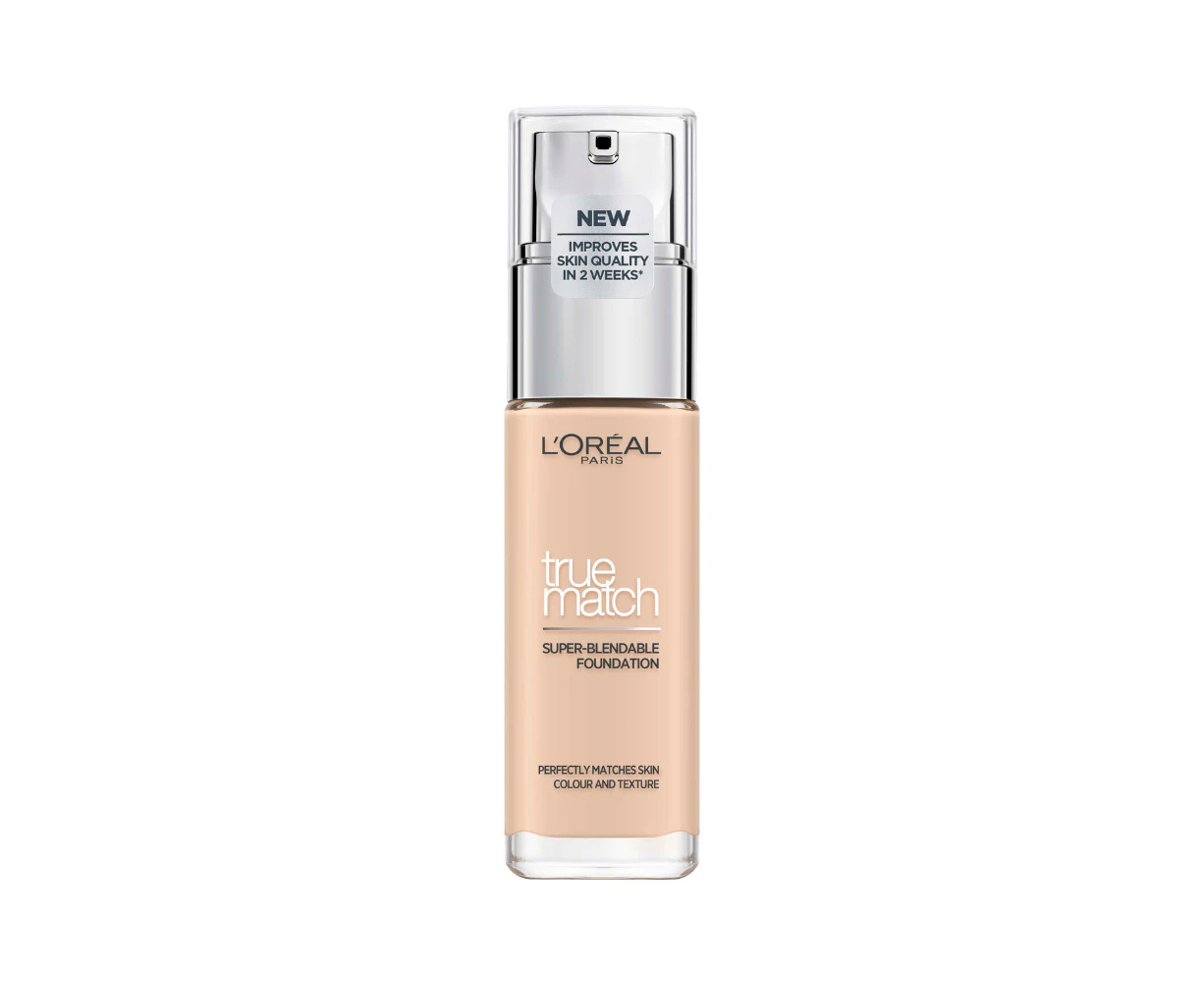 L'Oreal Paris True Match Super Blendable Liquid Foundation 30mL - 0.5.N Porcelain