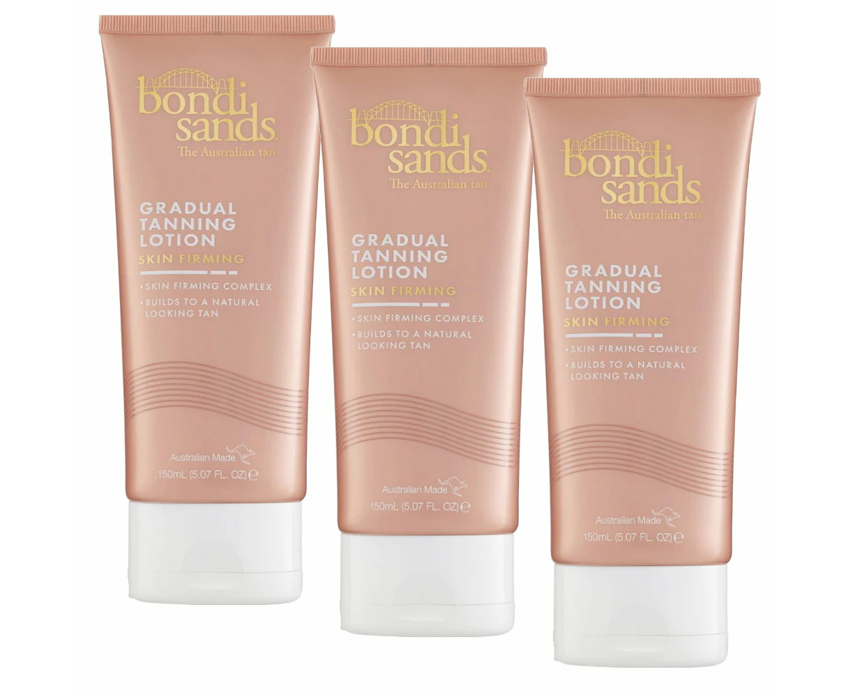 3x Bondi Sands Gradual Tanning Lotion Skin Firming 150mL