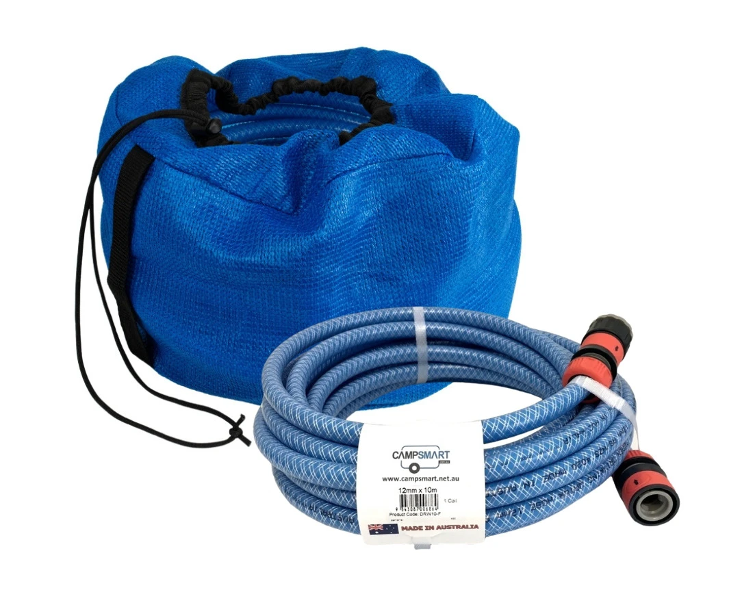 10m Drinking Water Hose with Fittings & Bag