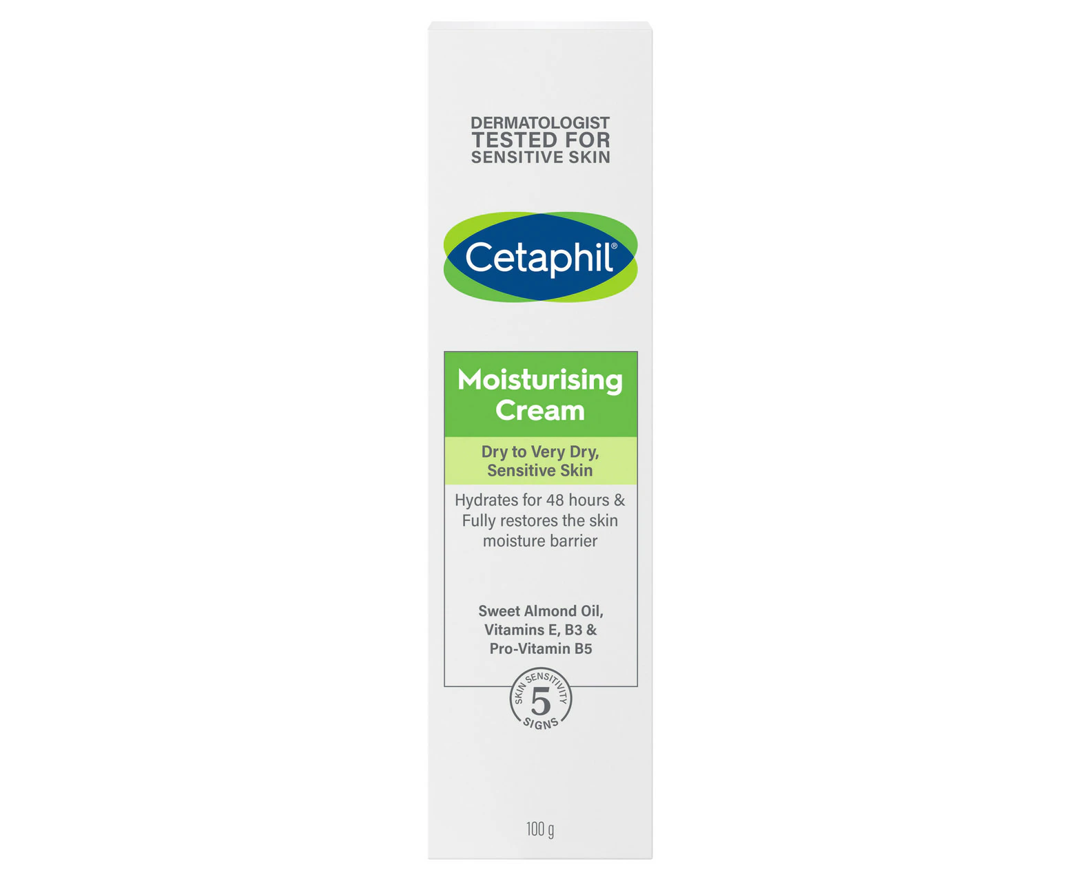 Cetaphil Moisturising Cream 100g, Rich Hydrating Moisturiser