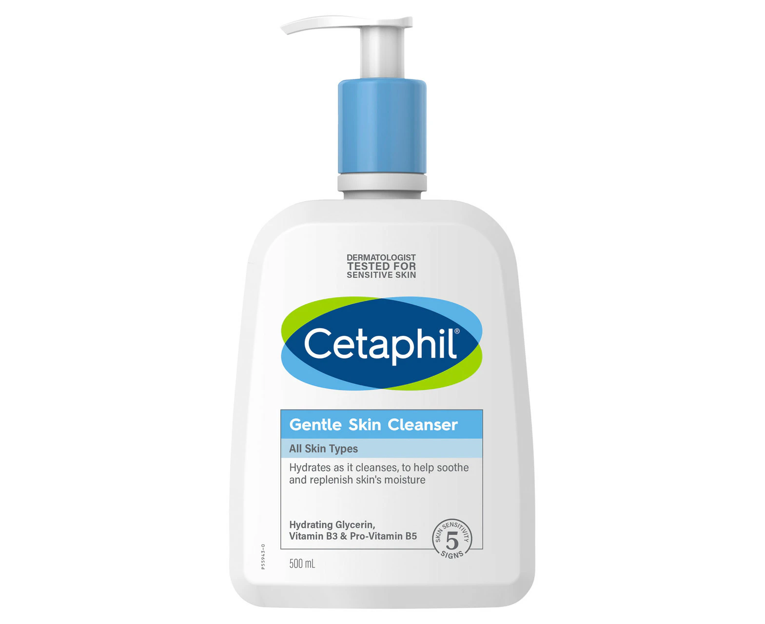 Cetaphil Gentle Skin Cleanser 500mL, For Face & Body Care