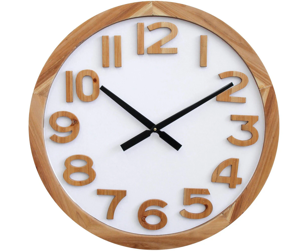 LVD Cable Beach Hanging Wall Clock Analogue 50cm Round Home/Office Decor