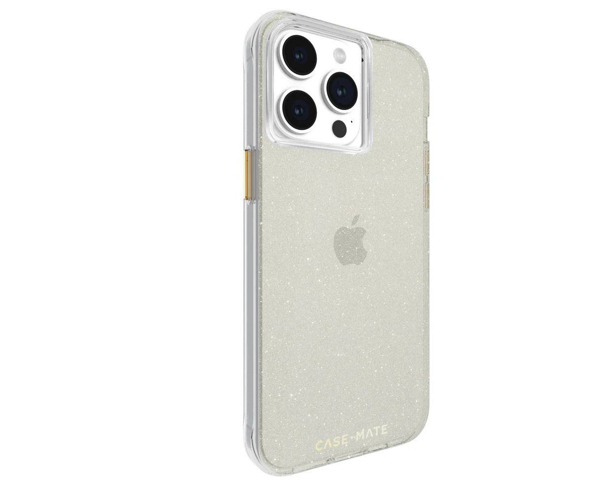 Case-Mate Sheer Crystal Case For iPhone 15 Pro Max - Gold