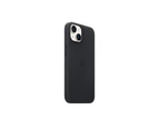 Apple Leather Phone Case With MagSafe Magnetic Connection Midnight For iPhone 14