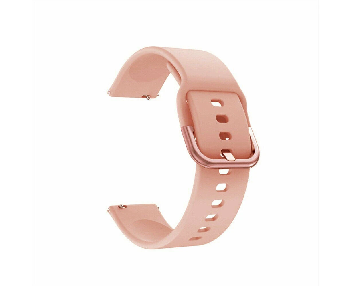 Silicone Sports Watch Band Strap For Samsung Galaxy Watch 4 5 6 7 Garmin Venu Huawei 20mm 22mm Pink