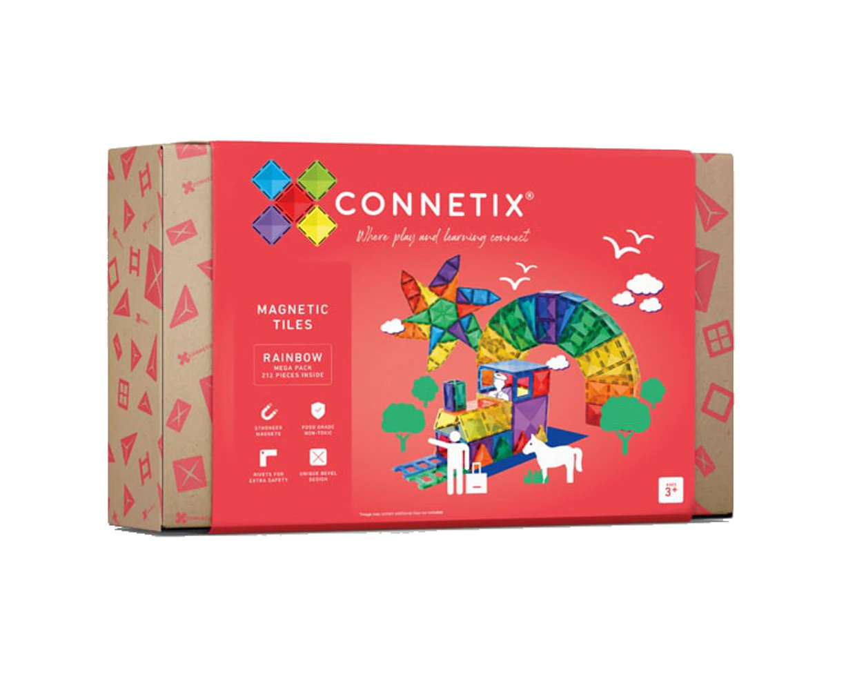 Connetix 212 Piece Rainbow Mega Pack Building Toy