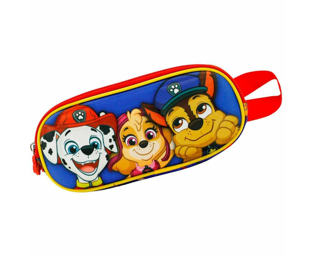 Paw Patrol Buddies-3D Double Pencil Case, Blue, 22 x 9.5 cm - Perfect Gift for Kids