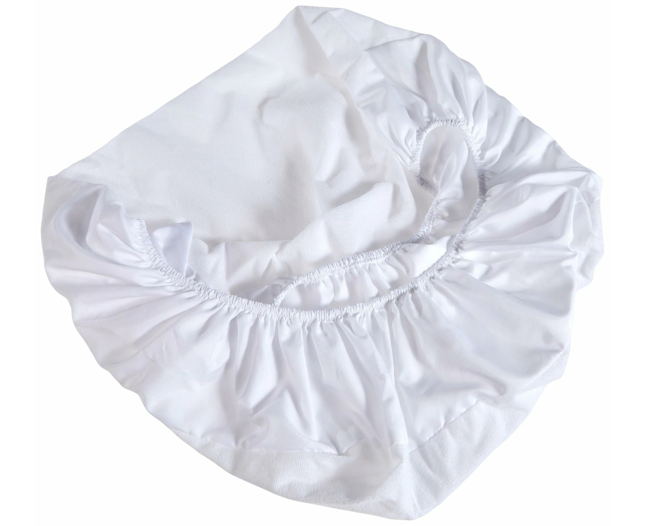 BabyCalin - Fitted Sheet in Absorbent Terry 70x140 cm White - Perfect Gift for Kids