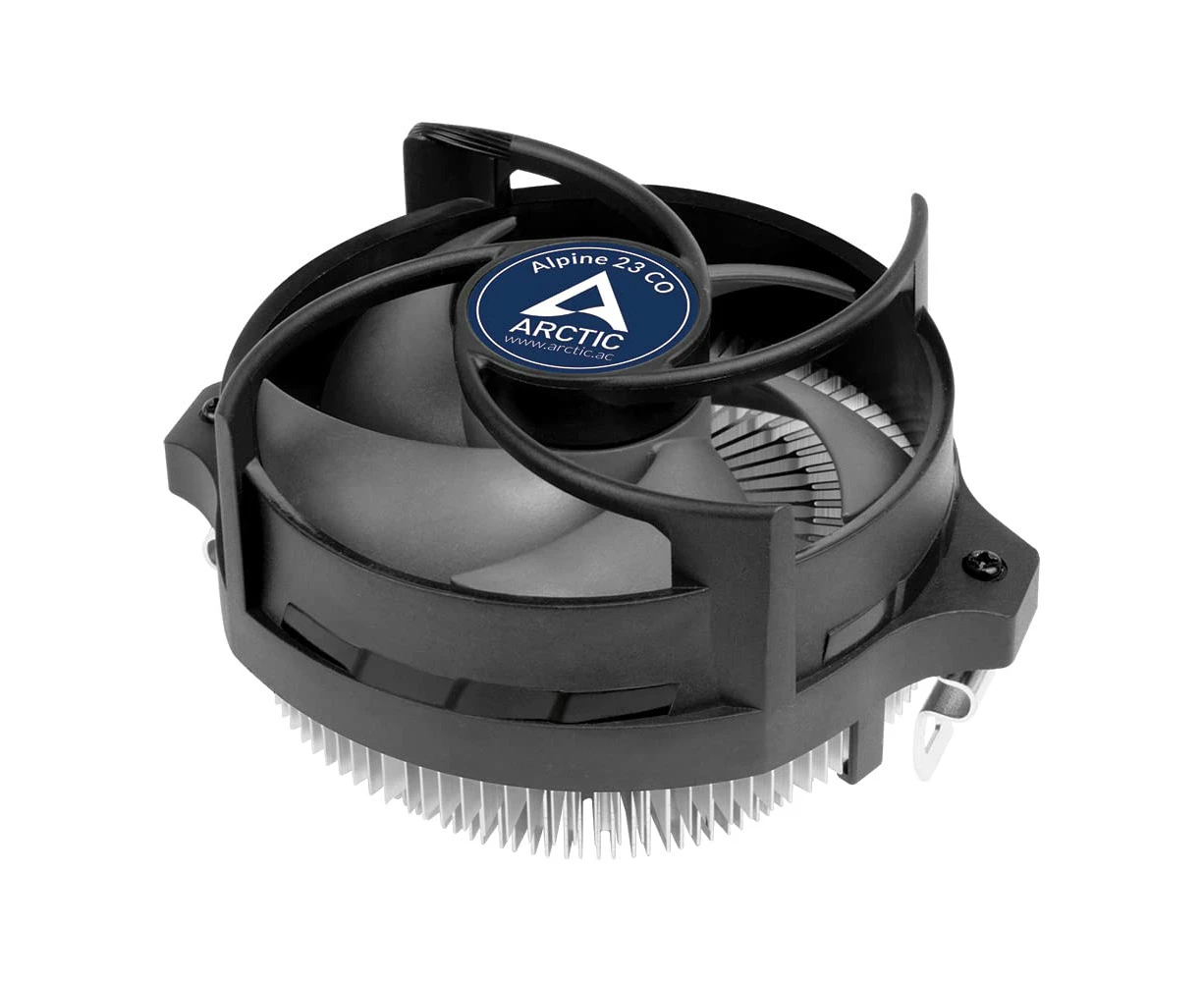 ARCTIC Alpine 23 CO - Compact AMD CPU Cooler for AM5 and AM4, Thermal compound MX-2 pre-applied, for Continous Operation, Computer, PC - Black