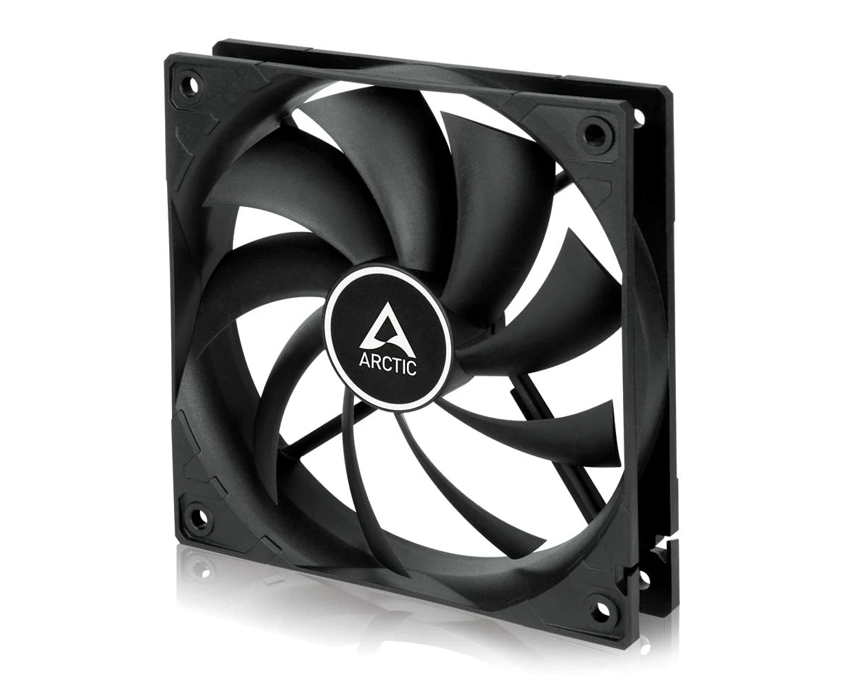 ARCTIC F12 PWM - 120 mm PWM Case Fan, PWM-Signal regulates Fan Speed, quiet motor, Computer, Fan Speed: 230-1350 RPM - Black