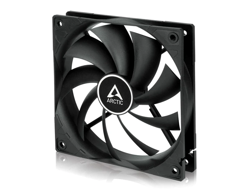 ARCTIC F12 PWM - 120 mm PWM Case Fan, PWM-Signal regulates Fan Speed, quiet motor, Computer, Fan Speed: 230-1350 RPM - Black