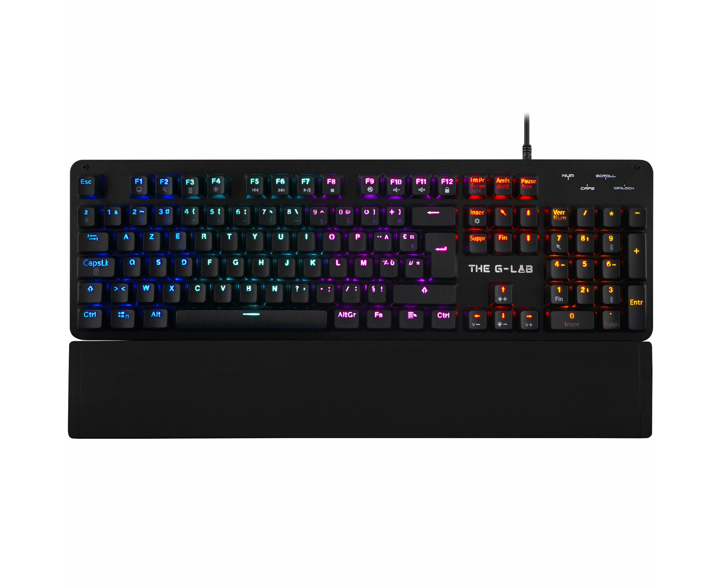 The G-Lab Keyz Carbon-E RGB Mechanical Gaming Keyboard (Blue Switch) (Black)