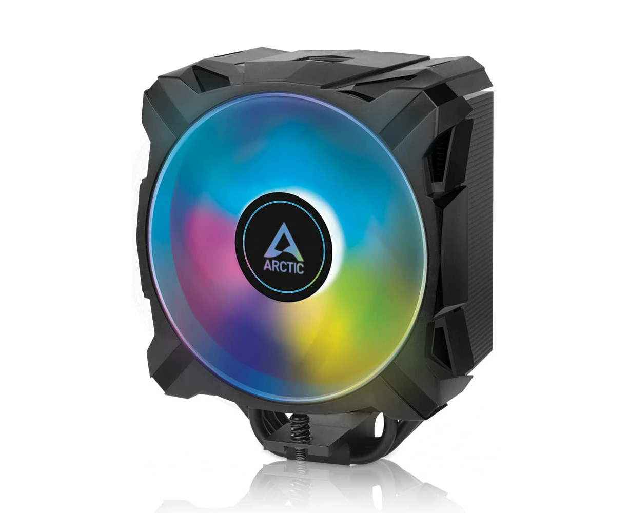 ARCTIC Freezer A35 A-RGB - Single Tower CPU Cooler with A-RGB, AMD specific, Pressure optimized 120 mm P-fan, 200-1700 rpm, 4 Heat Pipes, incl. MX-5 Therm