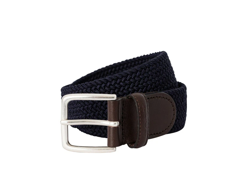 GANT Men's Elastic Braid Belt - Blue