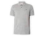 GANT Men's Regular Shield Pique Polo Shirt - Grey