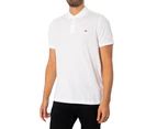 GANT Men's Regular Shield Pique Polo Shirt - White