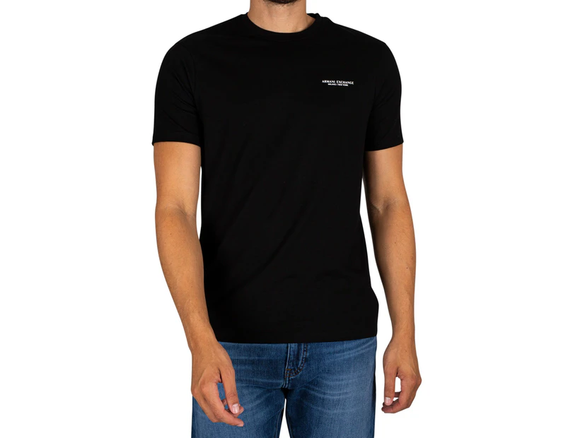 Armani Exchange Black Short Sleeve T-shirt - Black