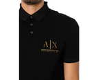 Armani Exchange Men's Chest Logo Polo Shirt - Black