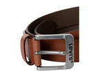 Levi's Men's Metal Buckle Leather Belt - Brown