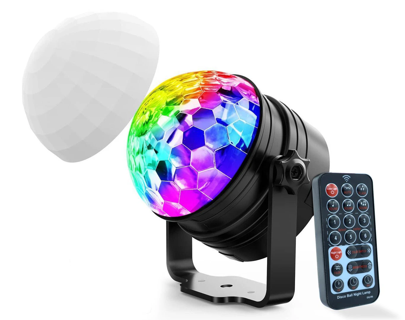 RGB LED Mini Disco Party Light Glow Ball Mounting Bracket YSH-029-NR