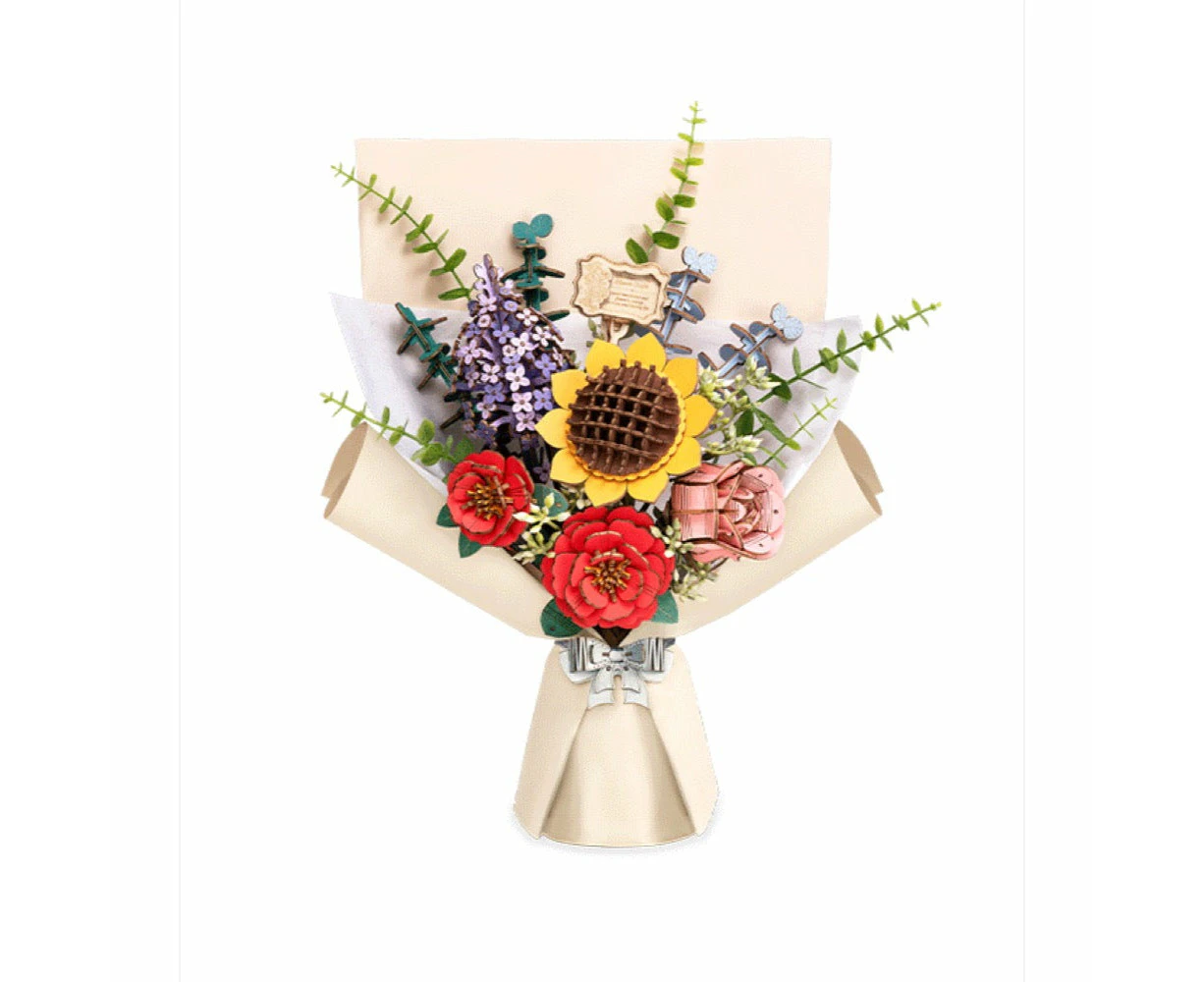 Robotime Wood Bloom Bouquet