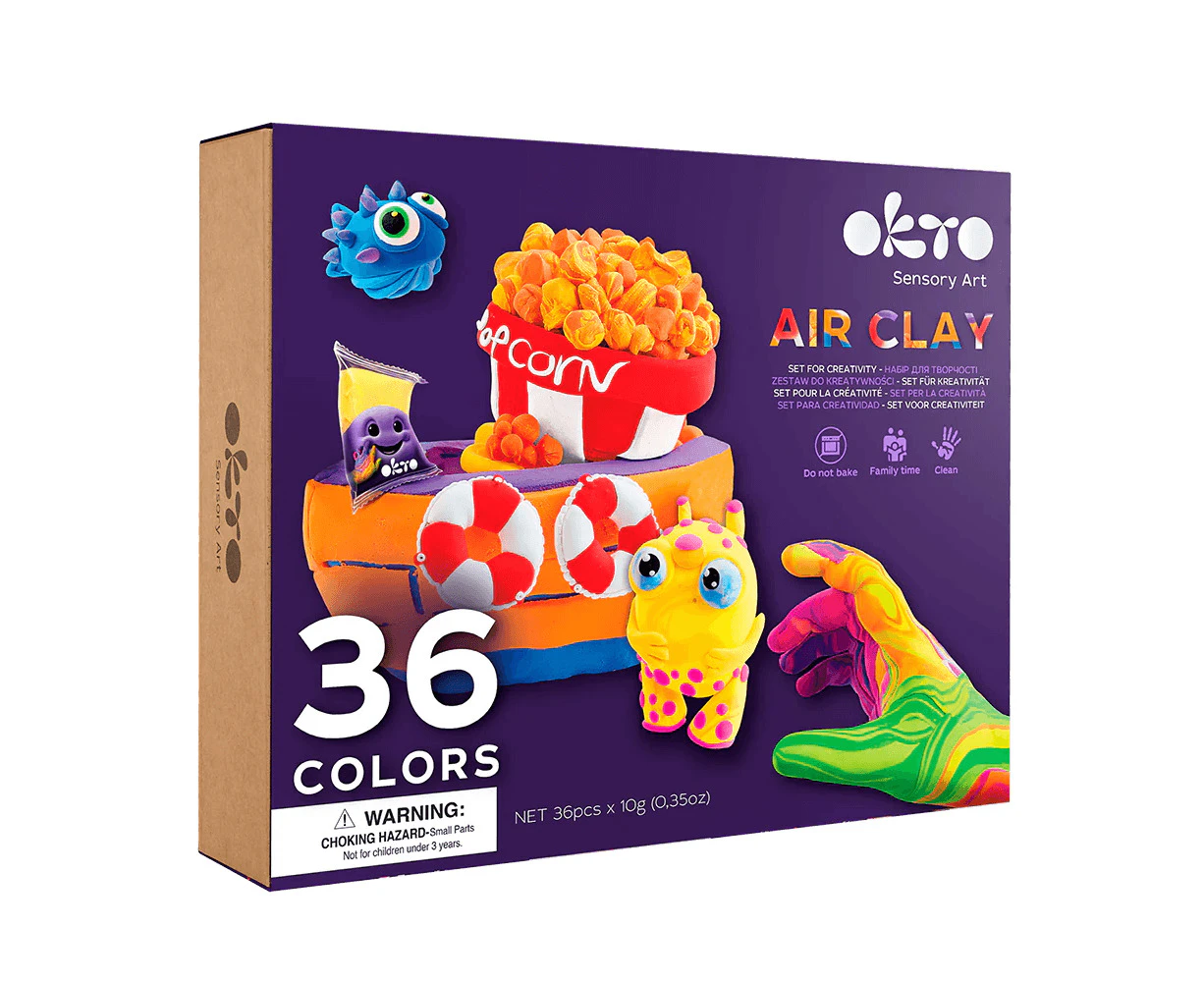 Okto - Sensory Art: 36 Colors Air Clay Creativity Set