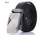 Belts Men's Leather Automatic Buckle Fashion Adjustable Dress