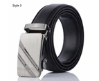 Belts Men's Leather Automatic Buckle Fashion Adjustable Dress