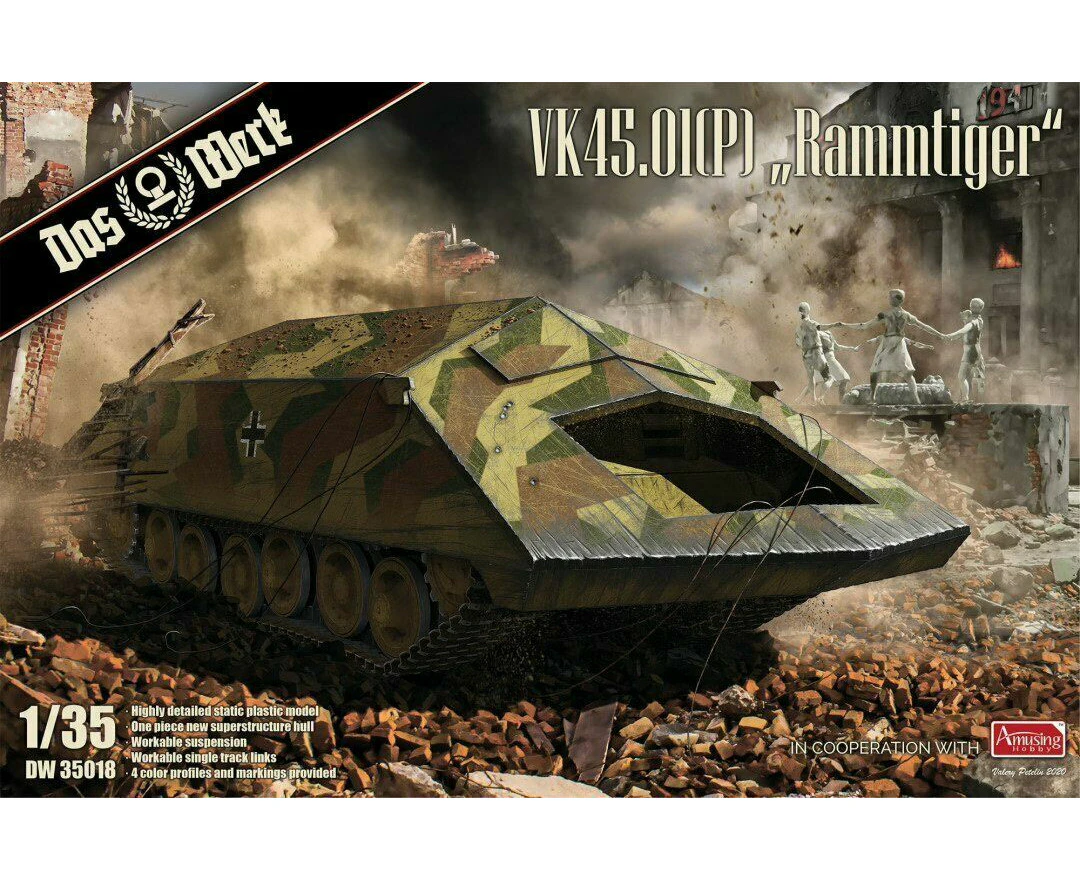 Daswerk 1/35 VK45.01(P) "Rammtiger" Plastic Model Kit 35018