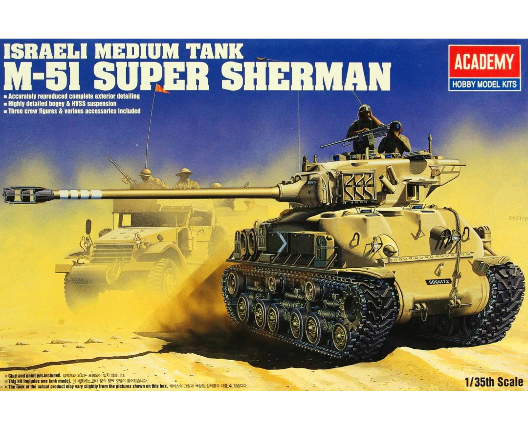 Academy 1/35 IDF M-51 Super Sherman Plastic Model Kit [13254]