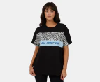 All About Eve Women's Glacier Standard Tee / T-Shirt / Tshirt - Black